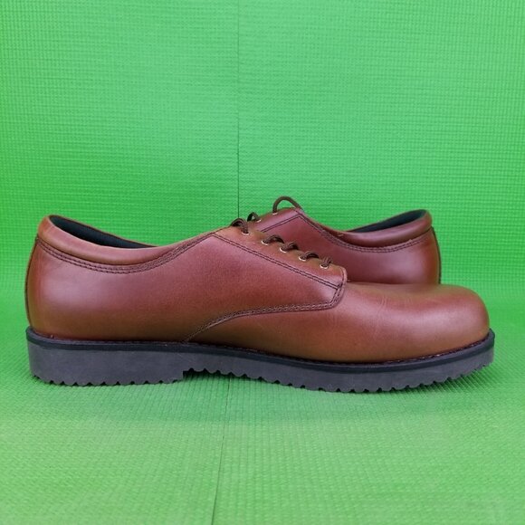 ✅Deer-Stags BRENTWOOD Smooth Brown Leather Oxford/Shoes Mens 15W Quality Lace-Up main image 9